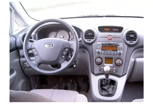 Kia Carens 11.2006 3D Inleg dashboard Interieurset aansluitend en pasgemaakt op he 3 -Teile