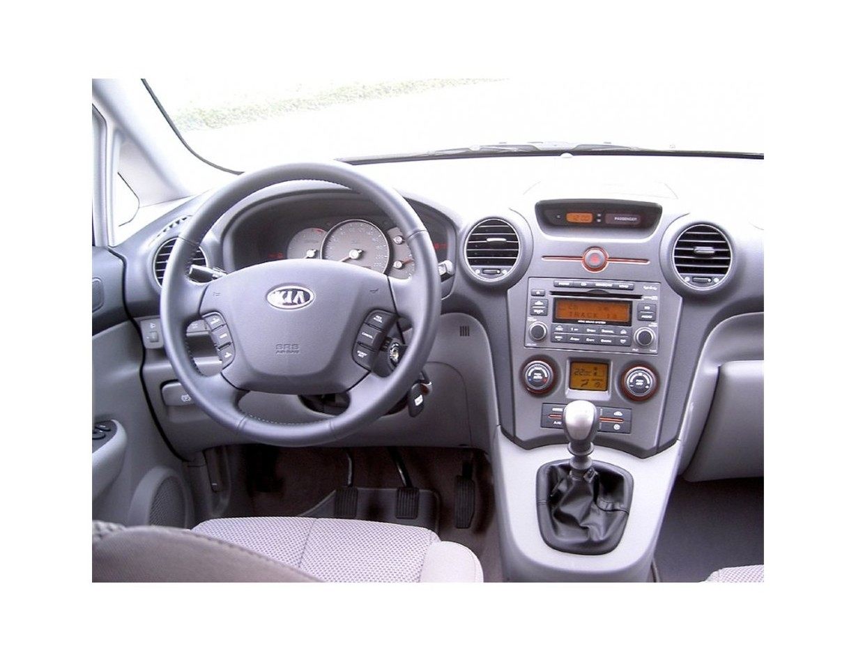 Kia Carens 2006 Kit la décoration du tableau de bord 3-Pièce - 1 - habillage decor de tableau de bord
