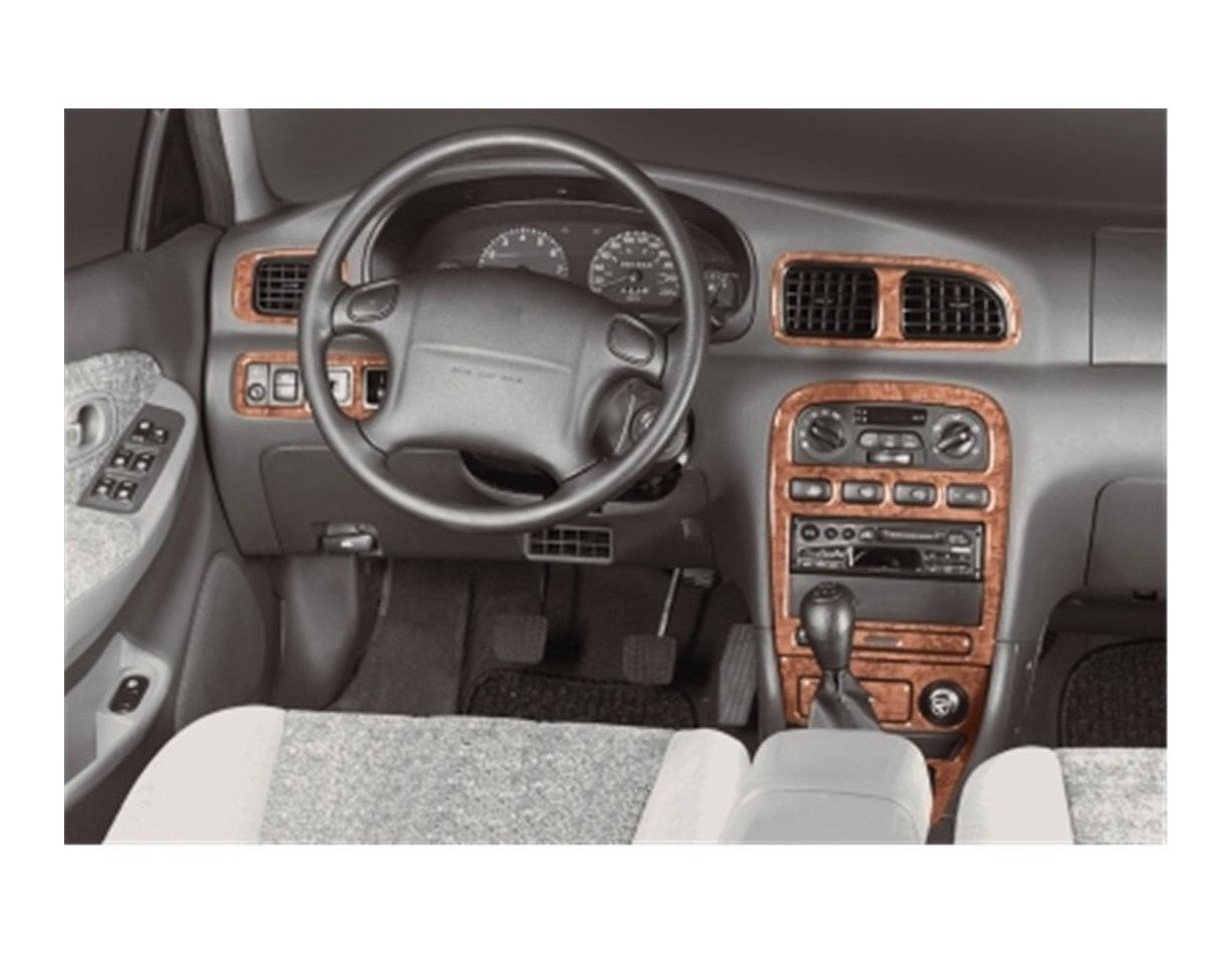 Kia Clarus 1998 Kit la décoration du tableau de bord 14-Pièce - 1 - habillage decor de tableau de bord