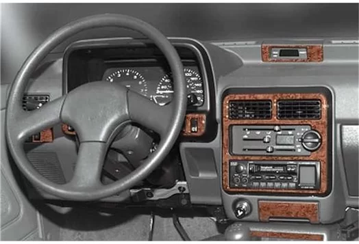 Kia Pride 03.1995 Kit Rivestimento Cruscotto all'interno del veicolo Cruscotti personalizzati 17-Decori