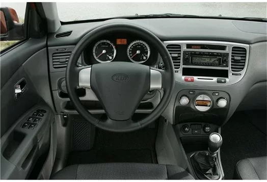 Kia Rio 11.06 - 12.10 Kit Rivestimento Cruscotto all'interno del veicolo Cruscotti personalizzati 5-Decori