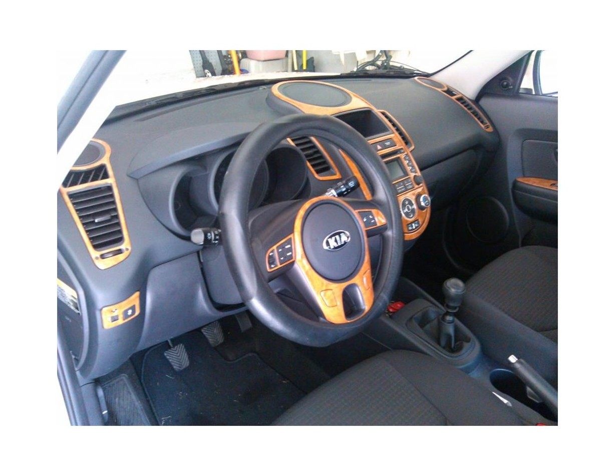 Kia Soul 2010-2011 Kit Rivestimento Cruscotto all'interno del veicolo Cruscotti personalizzati 36-Decori
