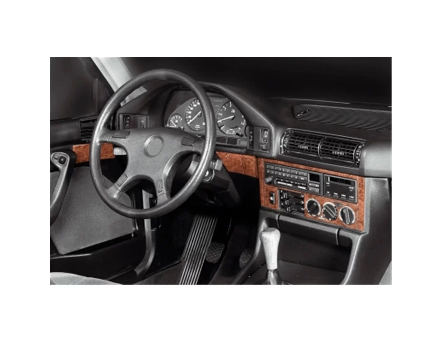 BMW 5 Series E34 01.88-09.95 3M 3D Interior Dashboard Trim Kit Dash Trim Dekor 22-Parts