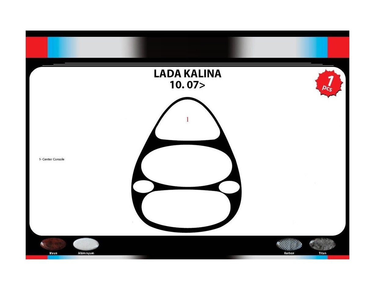 Lada Kalina 10.2007 3M 3D Interior Dashboard Trim Kit Dash Trim Dekor 1-Parts