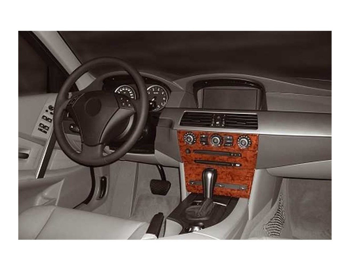 BMW 5 Series E60 - E61 07.03 - 11.09 Kit Rivestimento Cruscotto all'interno del veicolo Cruscotti personalizzati 8-Decori