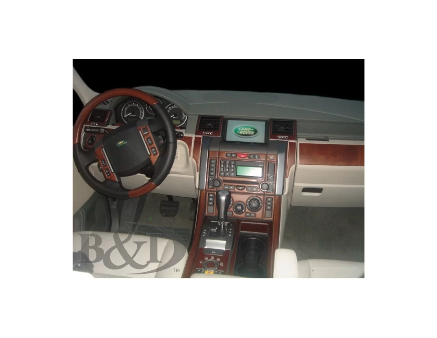 Land Rover Range Rover Sport 2005-2009 Ensemble Complet BD Kit la décoration du tableau de bord - 1 - habillage decor de tableau