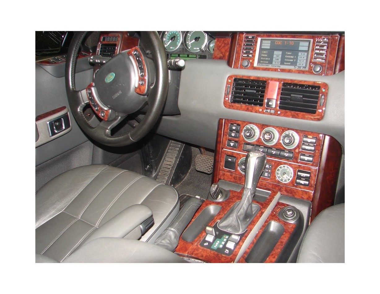 Land Roverv Range Rover II 02-06 Kit la décoration du tableau de bord 19-Pièce - 1 - habillage decor de tableau de bord