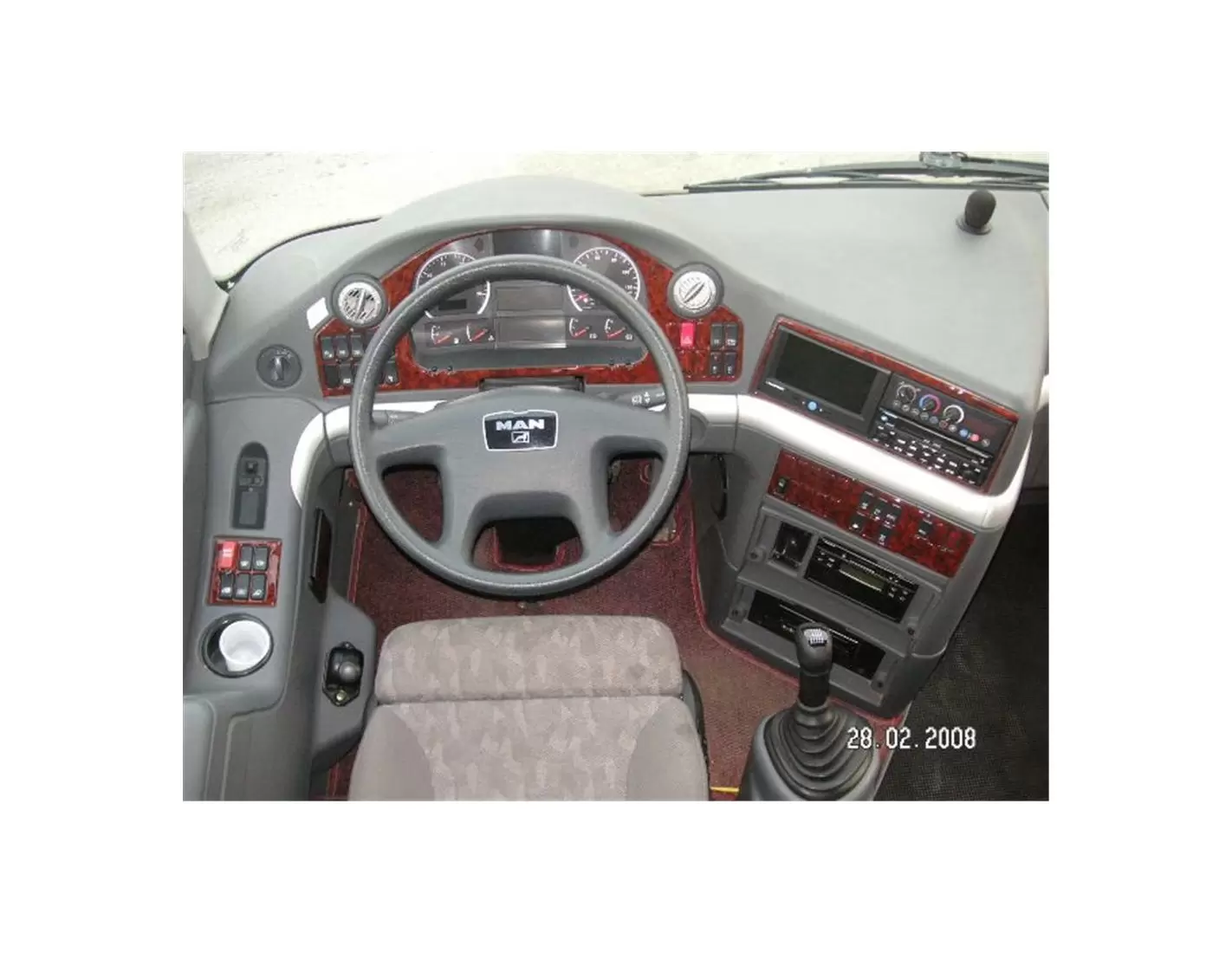 MAN Tourliner 01.2008 3D Inleg dashboard Interieurset aansluitend en pasgemaakt op he 30 -Teile