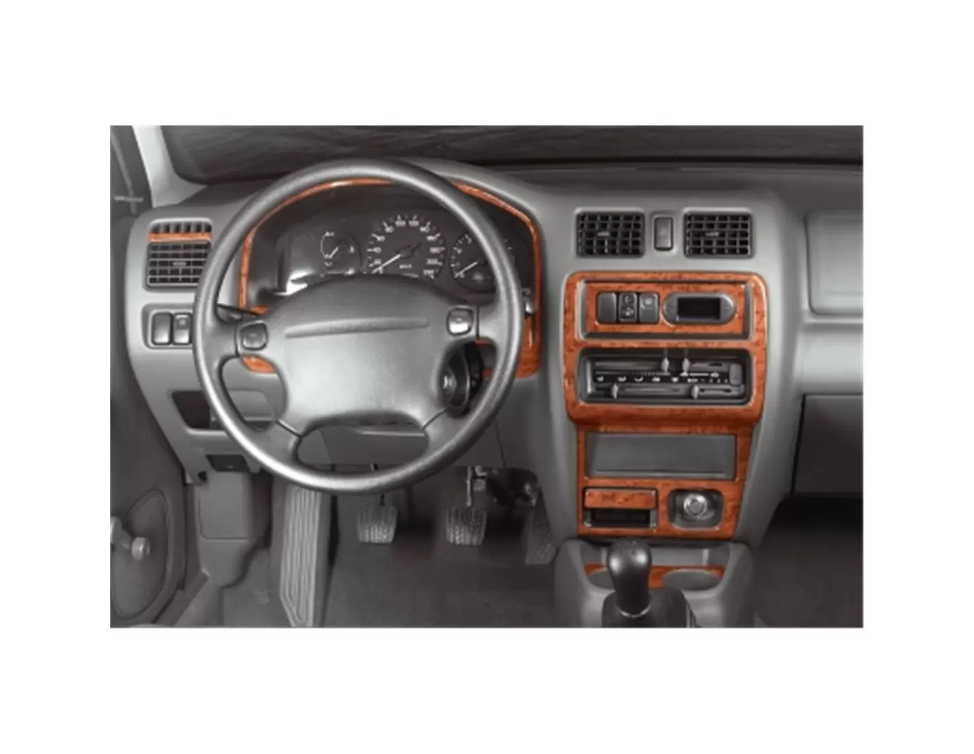 Mazda 323 01.1996 3M 3D Interior Dashboard Trim Kit Dash Trim Dekor 8-Parts