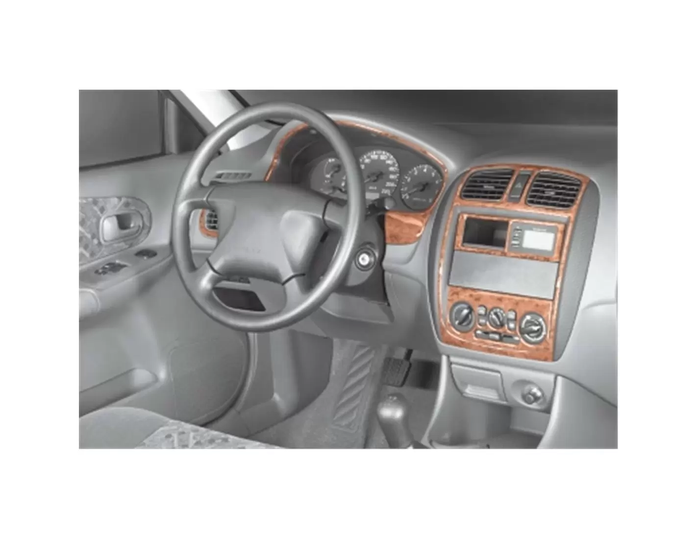 Mazda 323 FS 10.00-05.04 3M 3D Interior Dashboard Trim Kit Dash Trim Dekor 8-Parts
