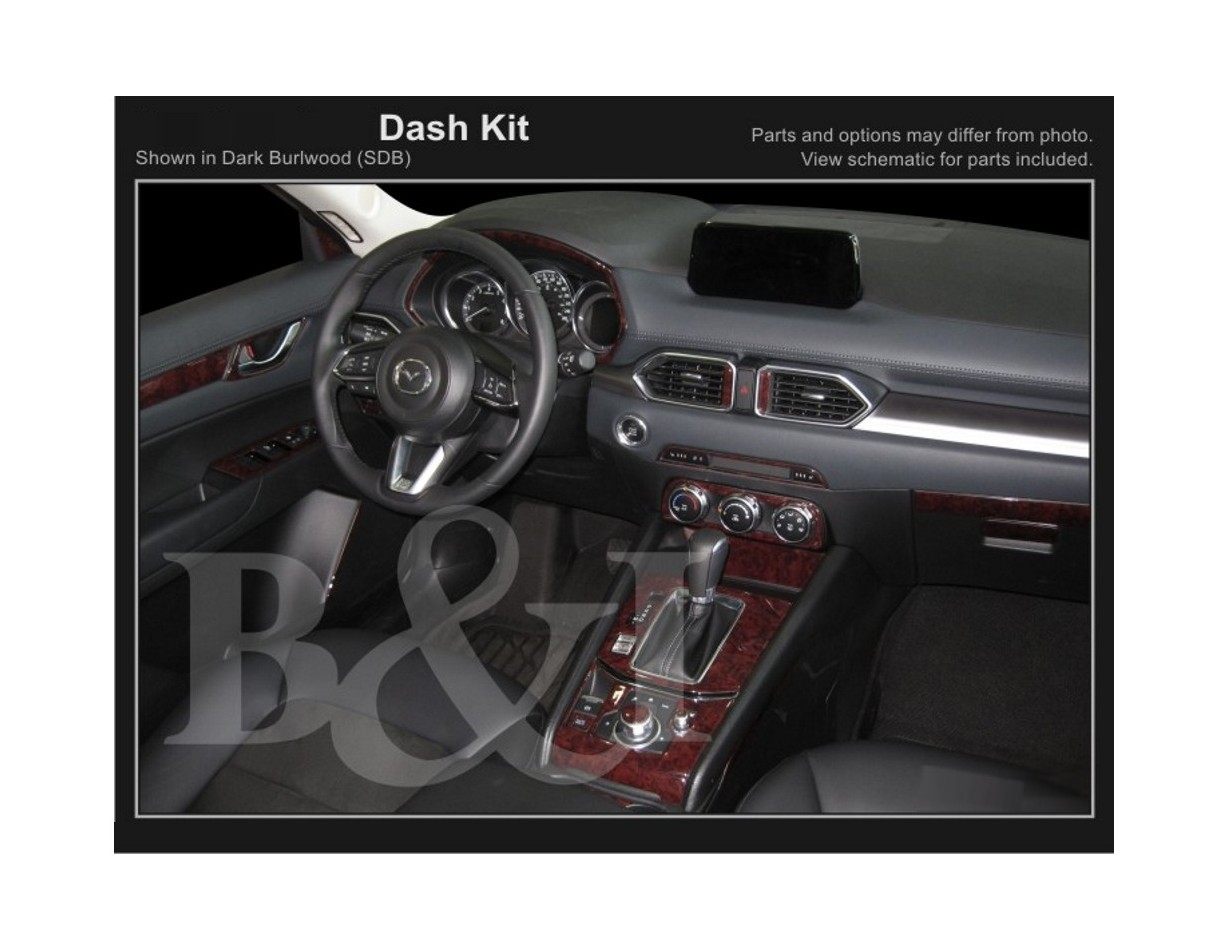 Mazda CX-5 KF ab 2017 Mittelkonsole Armaturendekor Cockpit Dekor 27-Teilige - 1- Cockpit Dekor Innenraum