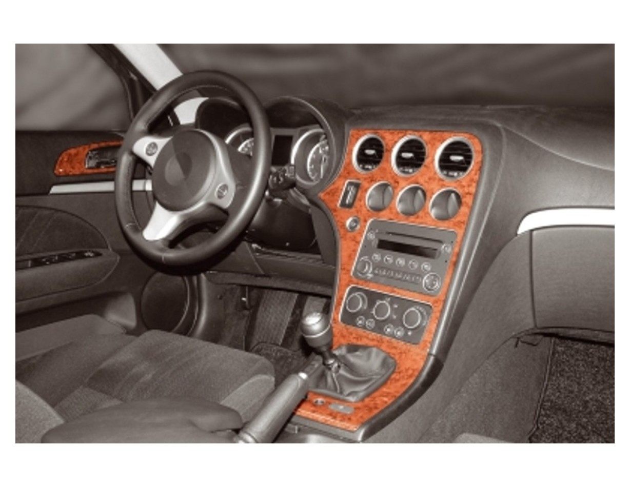 Alfa Romeo 159 2005 Mittelkonsole Armaturendekor Cockpit Dekor 8-Teilige - 1- Cockpit Dekor Innenraum