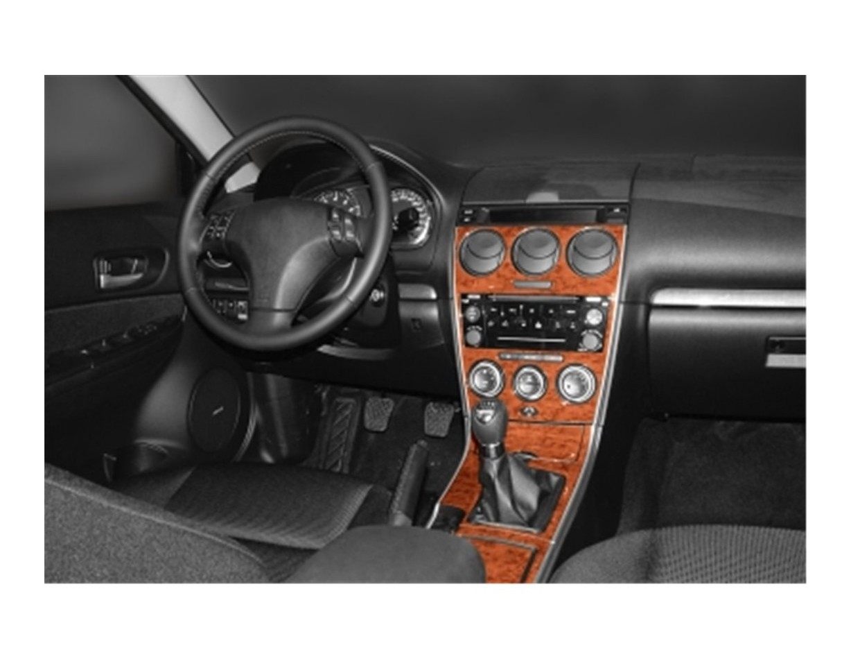 Mazda Mazda 6 06.04 - 12.07 3D Inleg dashboard Interieurset aansluitend en pasgemaakt op he 34 -Teile