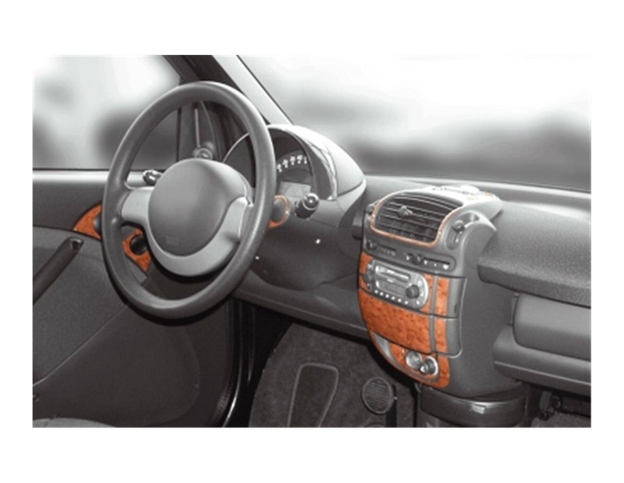 Mcc Smart Smart 07.1998 3M 3D Interior Dashboard Trim Kit Dash Trim Dekor 22-Parts