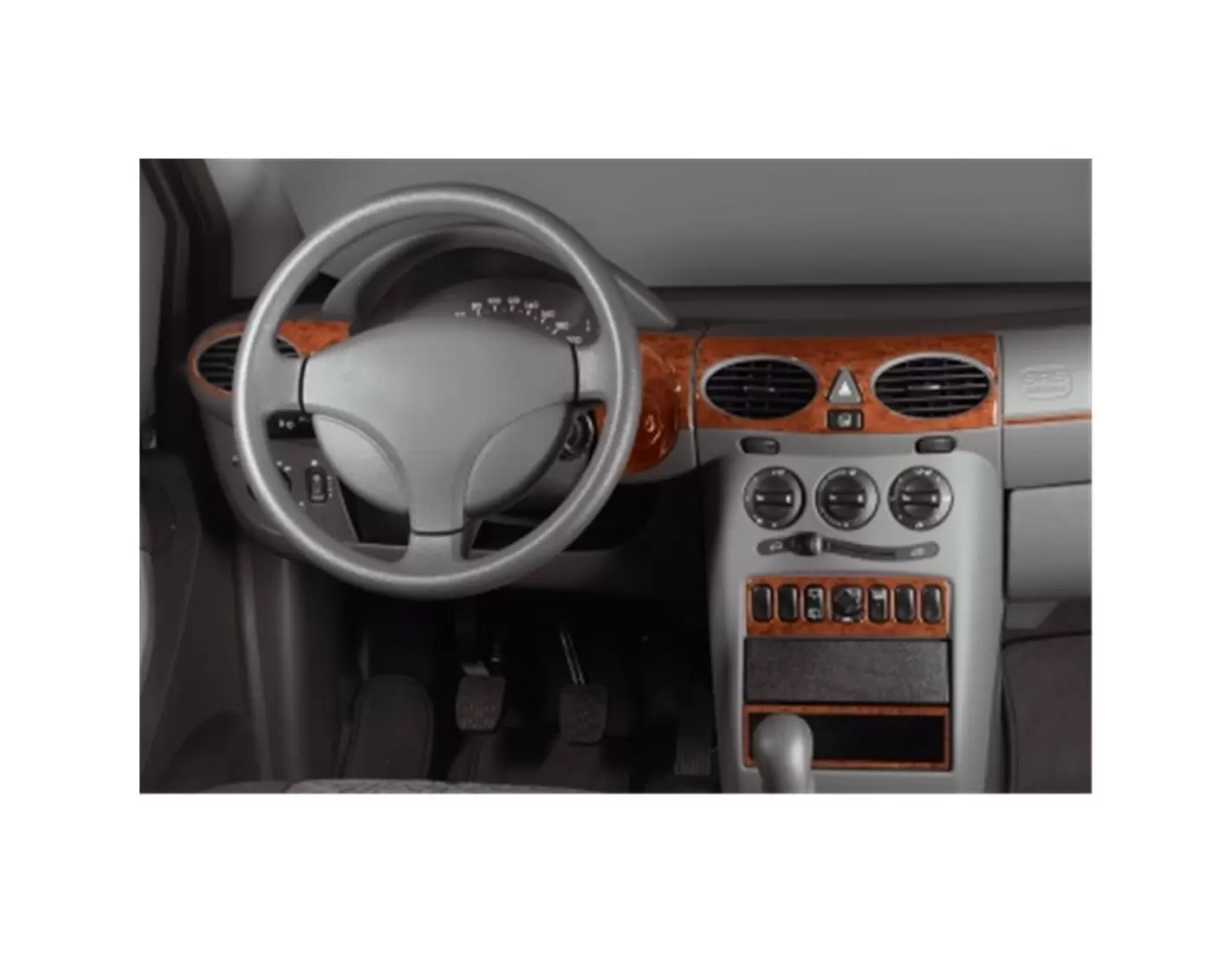 Mercedes A-Class W168 09.97-02.01 3M 3D Interior Dashboard Trim Kit Dash Trim Dekor 12-Parts