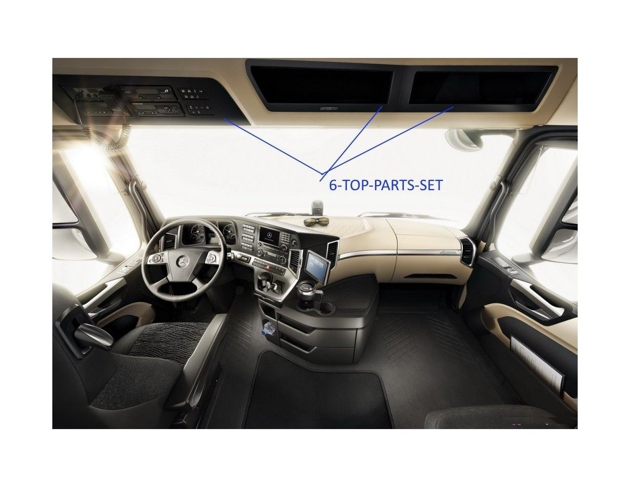 Mercedes Actros Antos 2011 Kit la décoration du tableau de bord 6-Pièce - 1 - habillage decor de tableau de bord