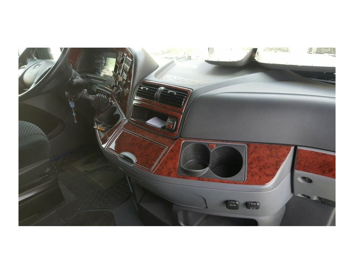Mercedes Actros Full Set 04.03 - 08.11 Kit Rivestimento Cruscotto all'interno del veicolo Cruscotti personalizzati 42-Decori