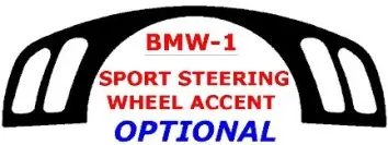 BMW X5 1998-2006 Sport Steering Wheel Accent BD innenausstattung armaturendekor cockpit dekor - 1