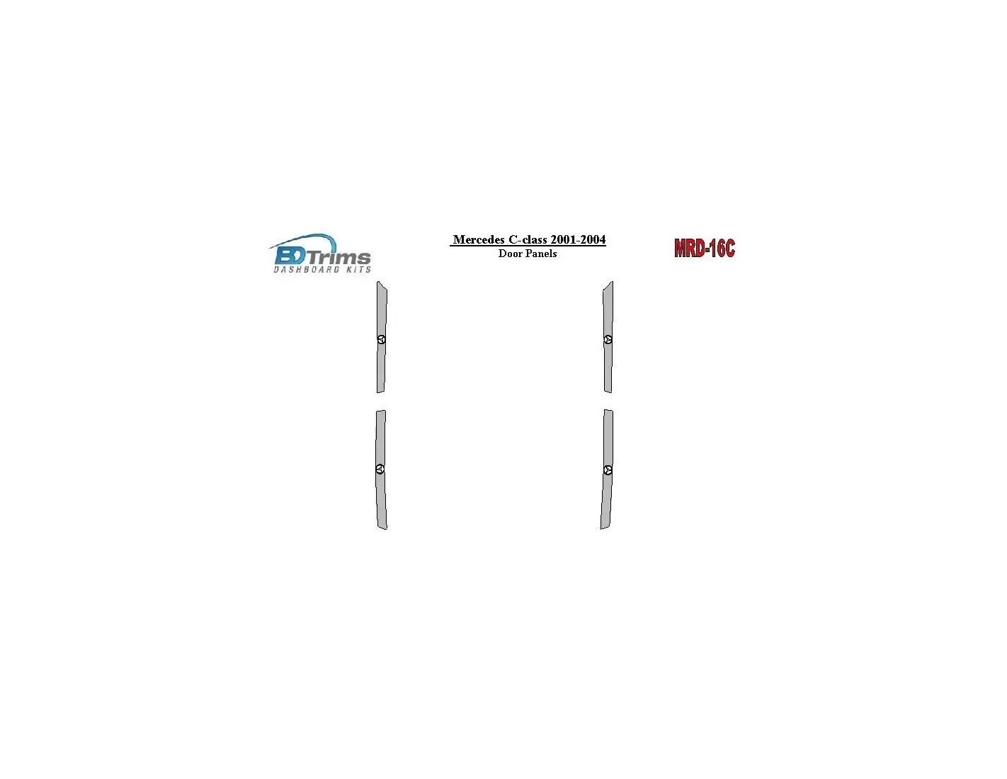 Mercedes Benz C Class 2001-2004 Door panels Cruscotto BD Rivestimenti interni