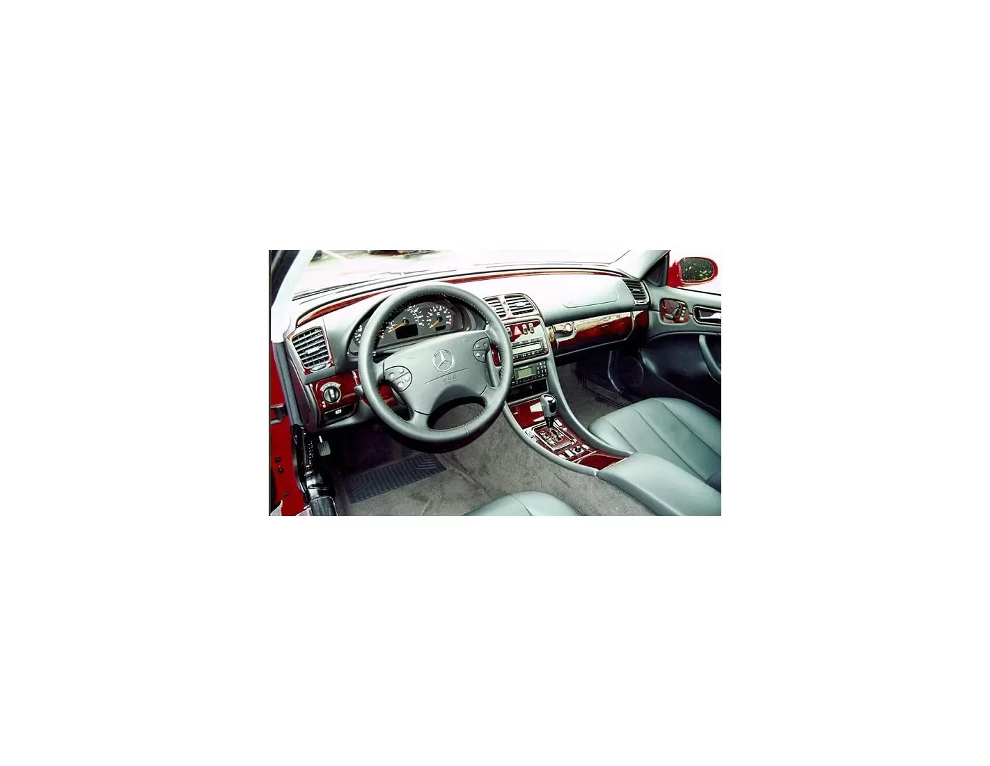 Mercedes Benz CLK 1998-2002 Full Set, Soft roof-Coupe Interior BD Dash Trim Kit