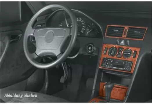 Mercedes C-Class W202 93-95 Mittelkonsole Armaturendekor Cockpit Dekor 16-Teilige - 1- Cockpit Dekor Innenraum