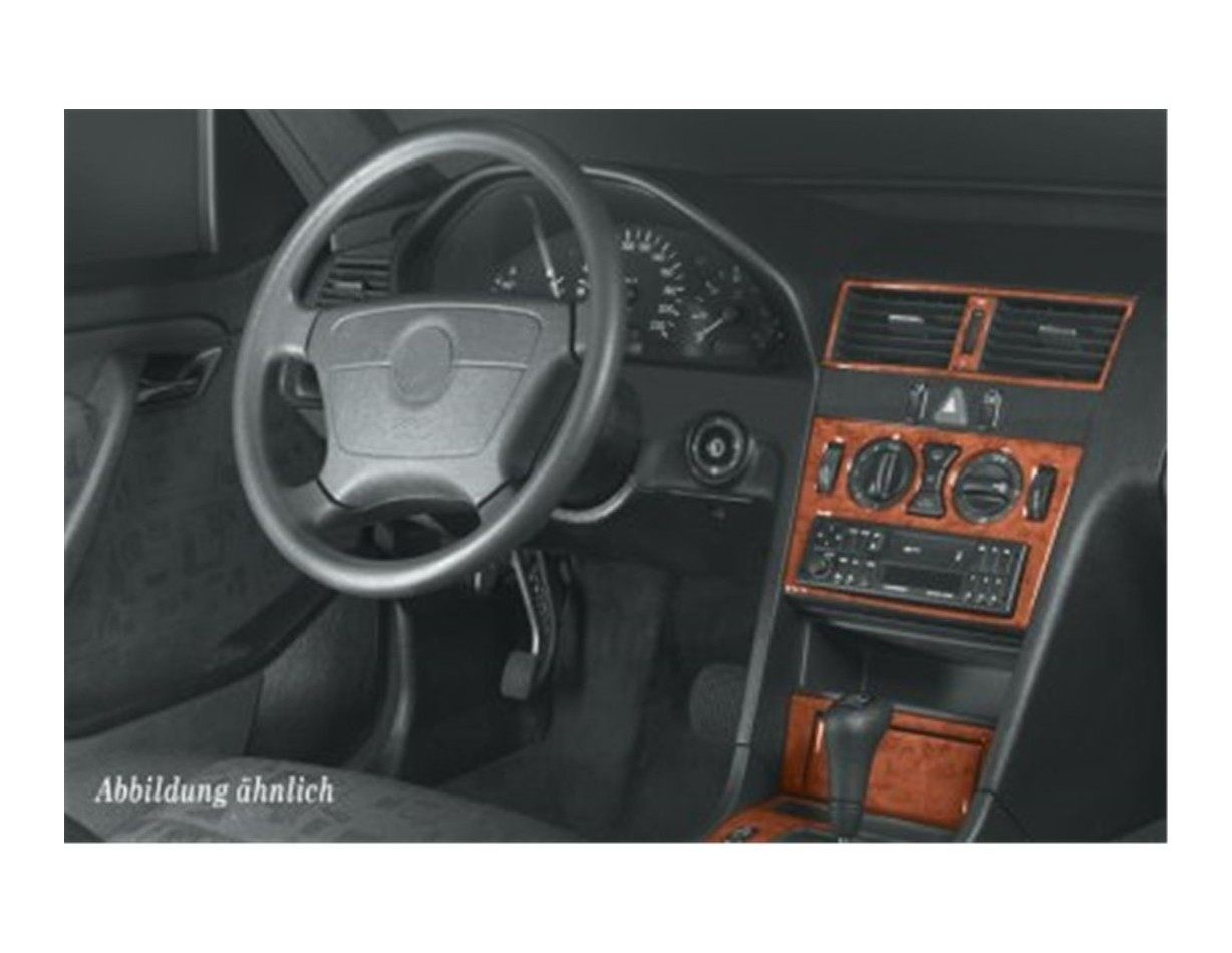 Mercedes C-Class W202 93-95 Kit la décoration du tableau de bord 16-Pièce - 1 - habillage decor de tableau de bord
