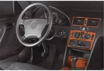 Mercedes C-Class W202 09.95-05.97 3M 3D Interior Dashboard Trim Kit Dash Trim Dekor 12-Parts