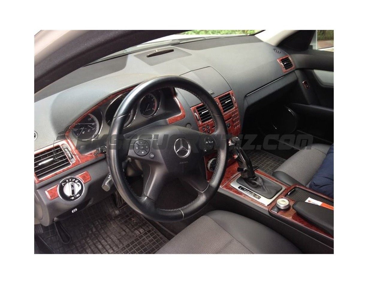 Mercedes C-Class W204 2006 Kit la décoration du tableau de bord 17-Pièce - 1 - habillage decor de tableau de bord