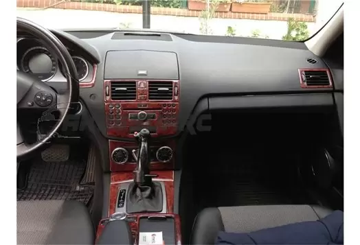 Mercedes C-Class W204 2007–2014 Kit Rivestimento Cruscotto all'interno del veicolo Cruscotti personalizzati 46-Decori