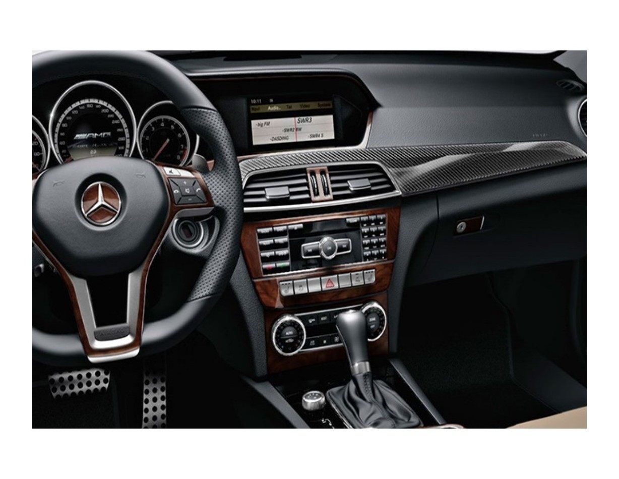 Mercedes C-Class W205 2015–present Kit la décoration du tableau de bord 46-Pièce - 1 - habillage decor de tableau de bord