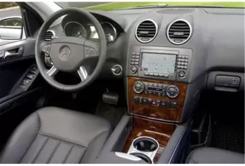 Mercedes ML-Class W164 01.2010 3M 3D Interior Dashboard Trim Kit Dash Trim Dekor 13-Parts