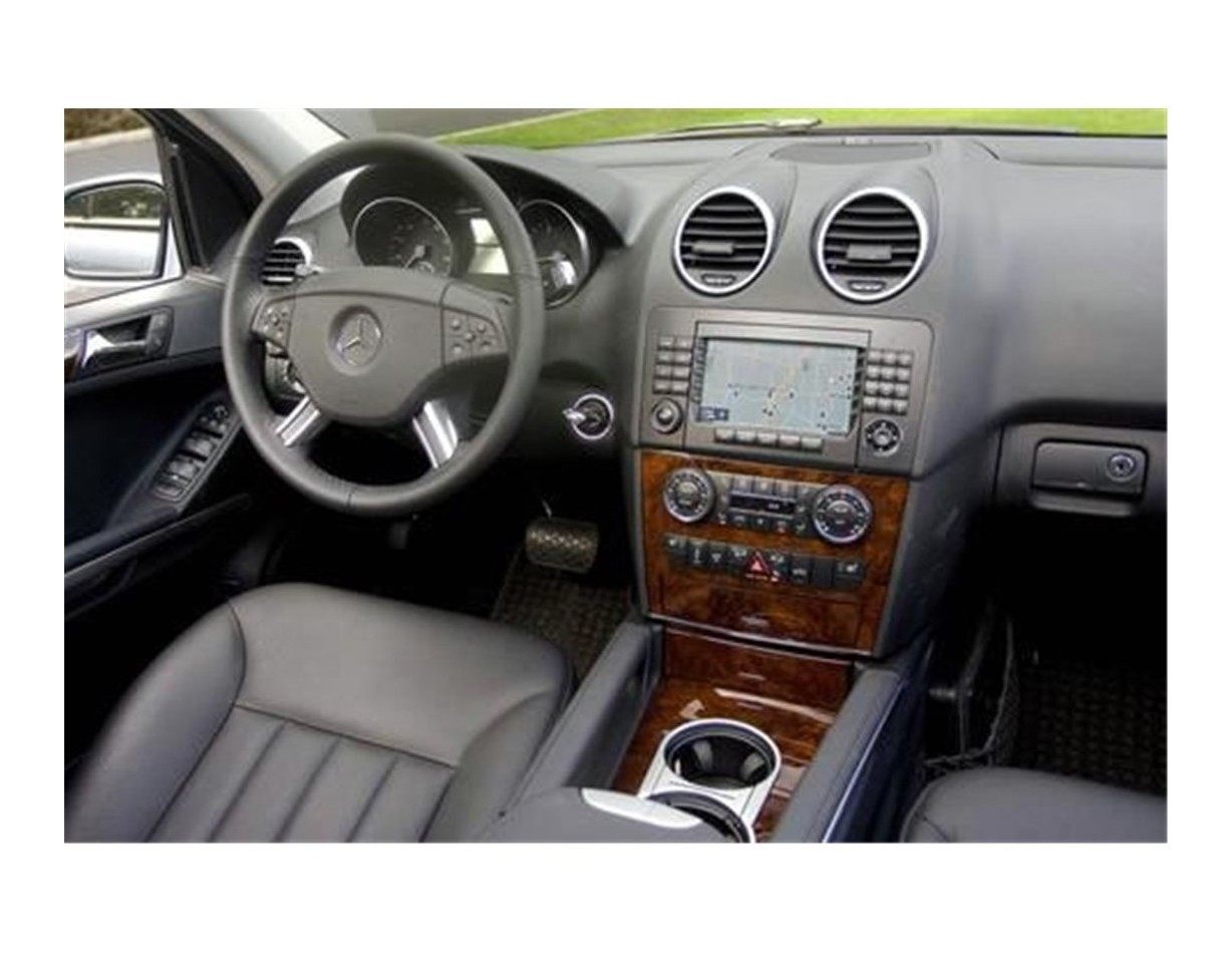 Mercedes ML-Class W164 2010 Mittelkonsole Armaturendekor Cockpit Dekor 13-Teilige - 1- Cockpit Dekor Innenraum