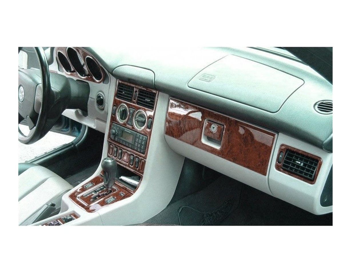 Mercedes SLK (R170) 1997-2004 Mittelkonsole Armaturendekor Cockpit Dekor 23-Teilige - 1- Cockpit Dekor Innenraum