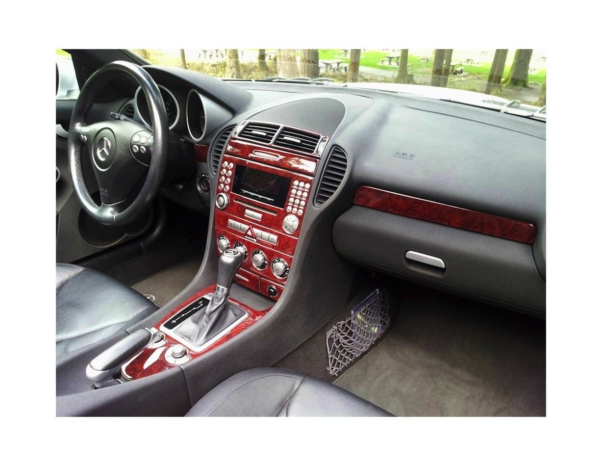 Mercedes SLK (R171) 2004-2010 Kit la décoration du tableau de bord 18-Pièce - 1 - habillage decor de tableau de bord