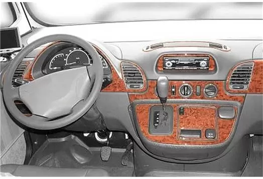 Mercedes Sprinter W903 Aut. 02.00 - 04.06 3D Inleg dashboard Interieurset aansluitend en pasgemaakt op he 27-Teile