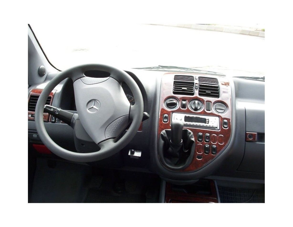 Mercedes Vito W638 V-Klasse 03.99 - 01.04 3D Inleg dashboard Interieurset aansluitend en pasgemaakt op he 39 -Teile