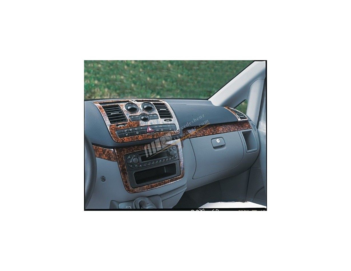 Mercedes Vito W639 01.04-01.06 3D Interior Dashboard Trim Kit Dash Trim Dekor 22-Parts