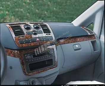 Mercedes Vito W639 01.2006 3D Interior Dashboard Trim Kit Dash Trim Dekor 22-Parts