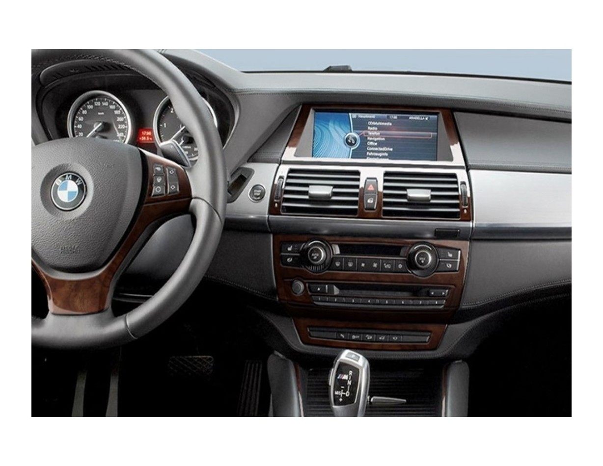 BMW X6 E71 2008-2014 Kit Rivestimento Cruscotto all'interno del veicolo Cruscotti personalizzati 41-Decori