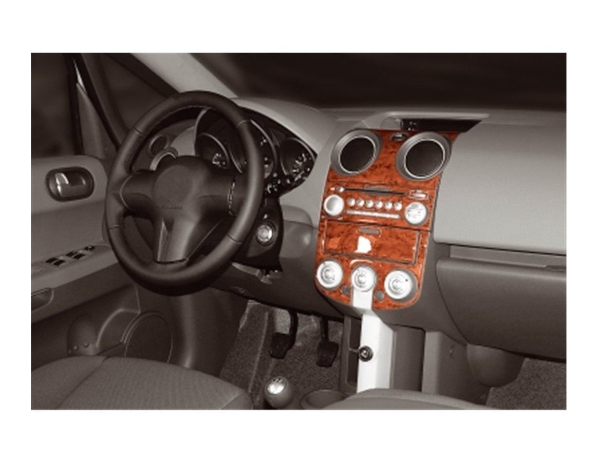 Mitsubishi Colt 04-12.07 Mittelkonsole Armaturendekor Cockpit Dekor 4-Teilige - 1- Cockpit Dekor Innenraum