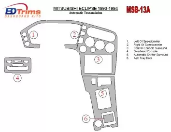 Mitsubishi Eclipse 1990-1994 Automatic Gear Interior BD Dash Trim Kit