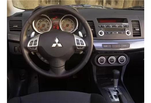 Mitsubishi Lancer CY2Aâ€“CZ4A 01.2010 Kit Rivestimento Cruscotto all'interno del veicolo Cruscotti personalizzati 9-Decori