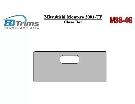 Mitsubishi Pajero/Montero 2000-2006 lueur-boîte BD Kit la décoration du tableau de bord - 1 - habillage decor de tableau de bord