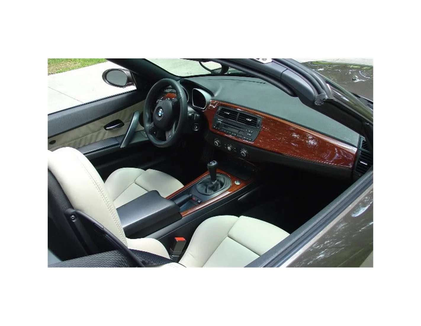 BMW Z4 E85 2003-2008 Kit la décoration du tableau de bord 30-Pièce - 1 - habillage decor de tableau de bord