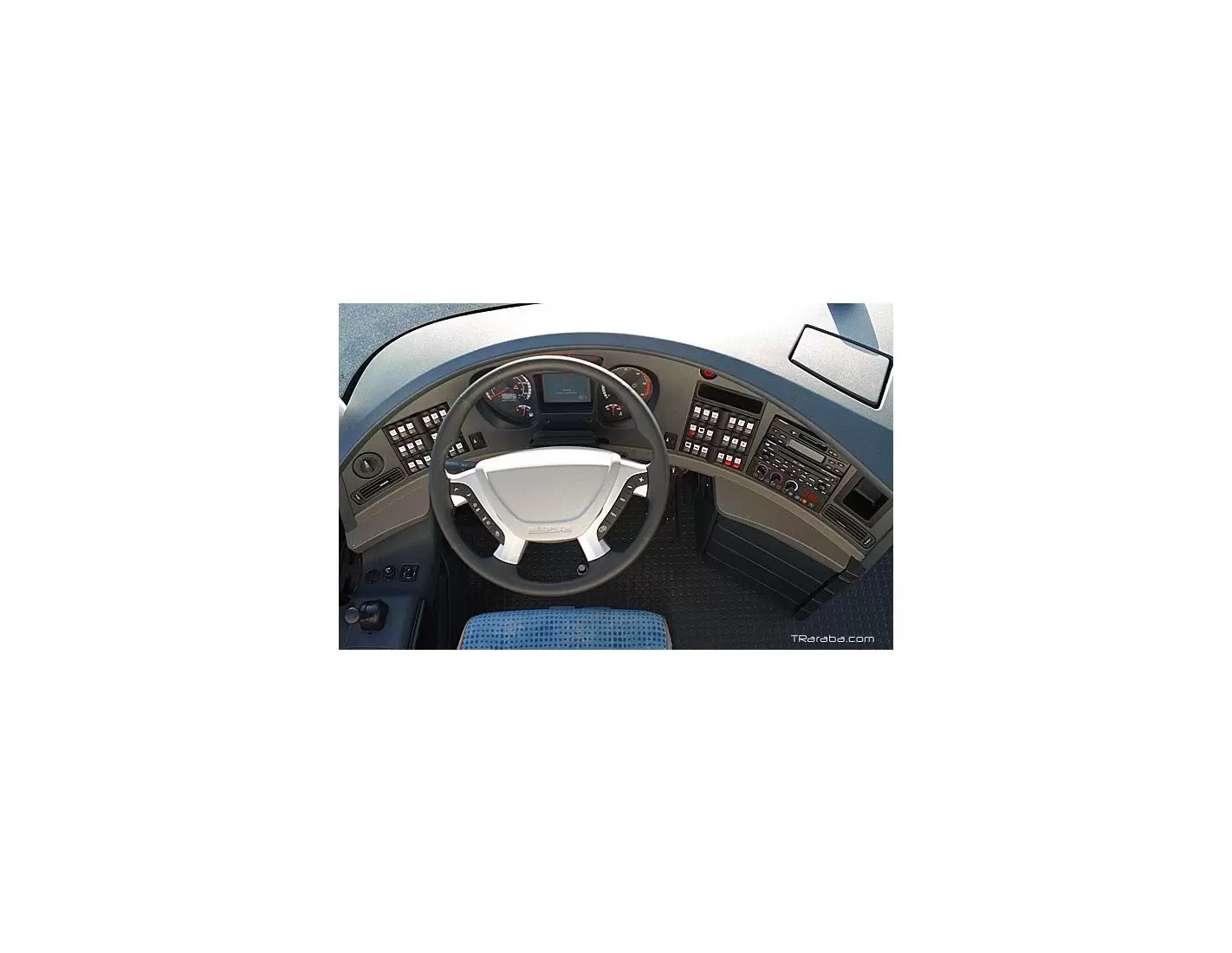 Neoplan Star Line 01.2009 3D Inleg dashboard Interieurset aansluitend en pasgemaakt op he 11 -Teile