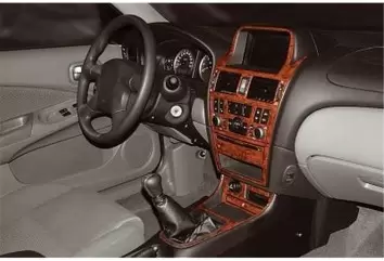 Nissan Almera 03.03-12.08 3M 3D Interior Dashboard Trim Kit Dash Trim Dekor 15-Parts