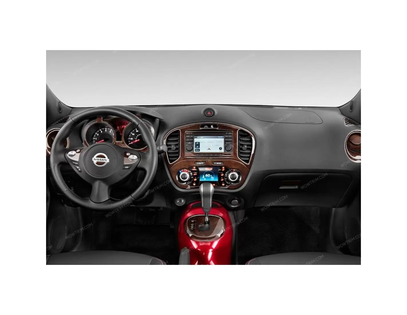 Nissan Juke 2011-2014 Kit Rivestimento Cruscotto all'interno del veicolo Cruscotti personalizzati 15-Decori