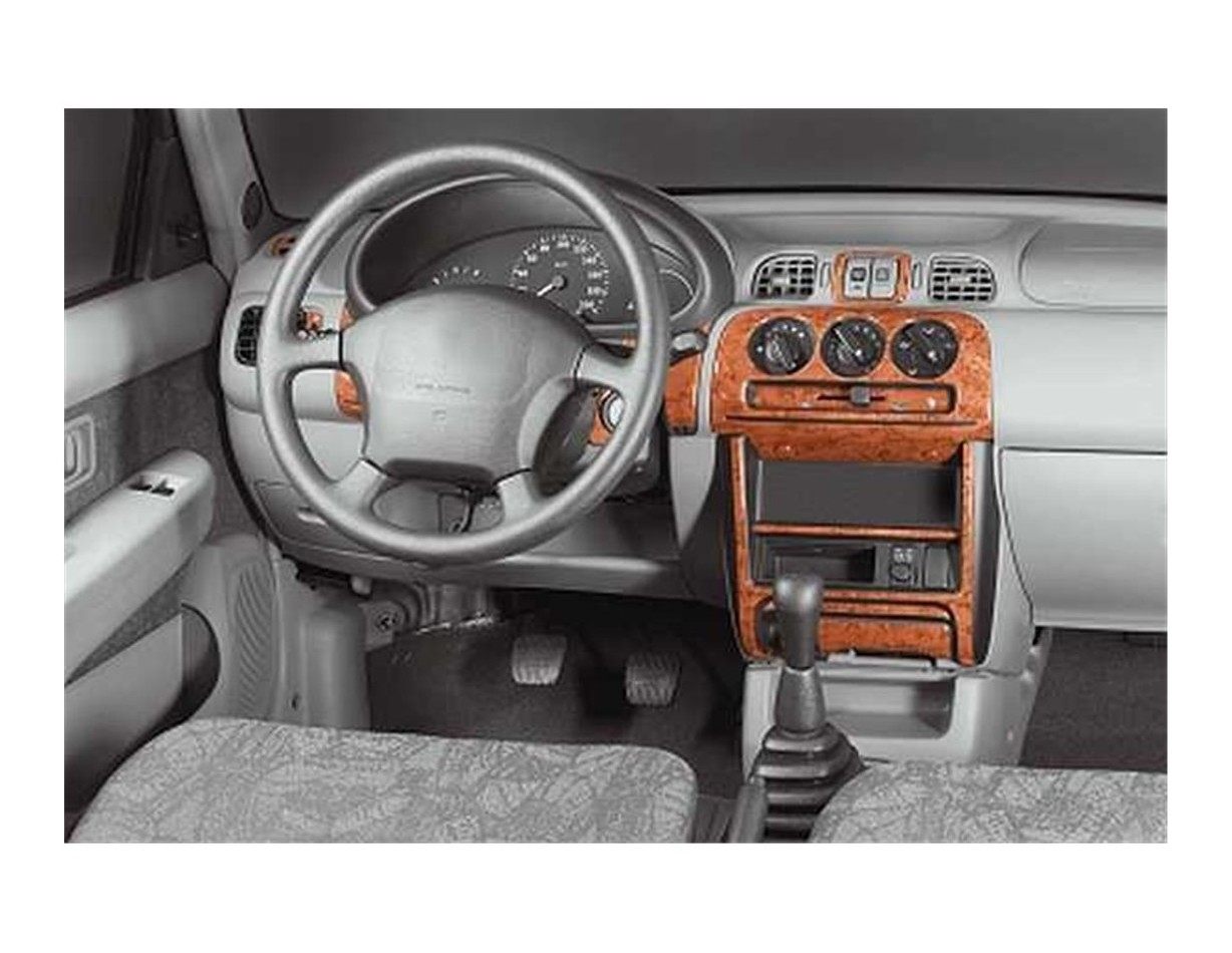 Nissan Micra 98-02 Kit la décoration du tableau de bord 18-Pièce - 1 - habillage decor de tableau de bord