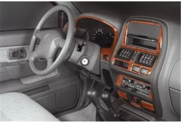 Nissan Navara D23 Pick-up 09.99-01.06 3M 3D Interior Dashboard Trim Kit Dash Trim Dekor 13-Parts