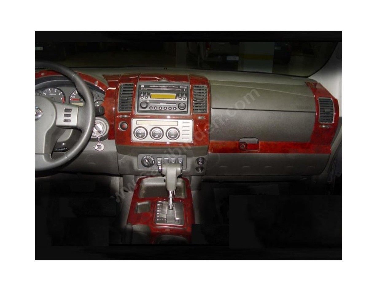 Nissan Navara D40 06-12.10 Mittelkonsole Armaturendekor Cockpit Dekor 12-Teilige - 1- Cockpit Dekor Innenraum